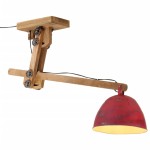 vidaXL Lampă de tavan 25 W, roșu uzat, 105x30x65-108 cm, E27 vidaXL Lampă de tavan 25 W, roșu uzat, 105x30x65-108 cm, E27