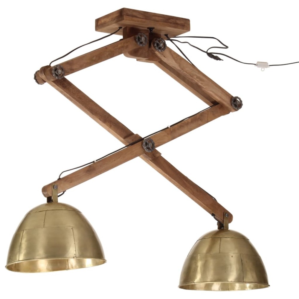 vidaXL Lampă de tavan 25 W, alamă antichizată, 29x18x85 cm, E27
