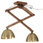 vidaXL Lampă de tavan 25 W, alamă antichizată, 29x18x85 cm, E27 vidaXL Lampă de tavan 25 W, alamă antichizată, 29x18x85 cm, E27