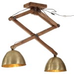 vidaXL Lampă de tavan 25 W, alamă antichizată, 29x18x85 cm, E27 vidaXL Lampă de tavan 25 W, alamă antichizată, 29x18x85 cm, E27