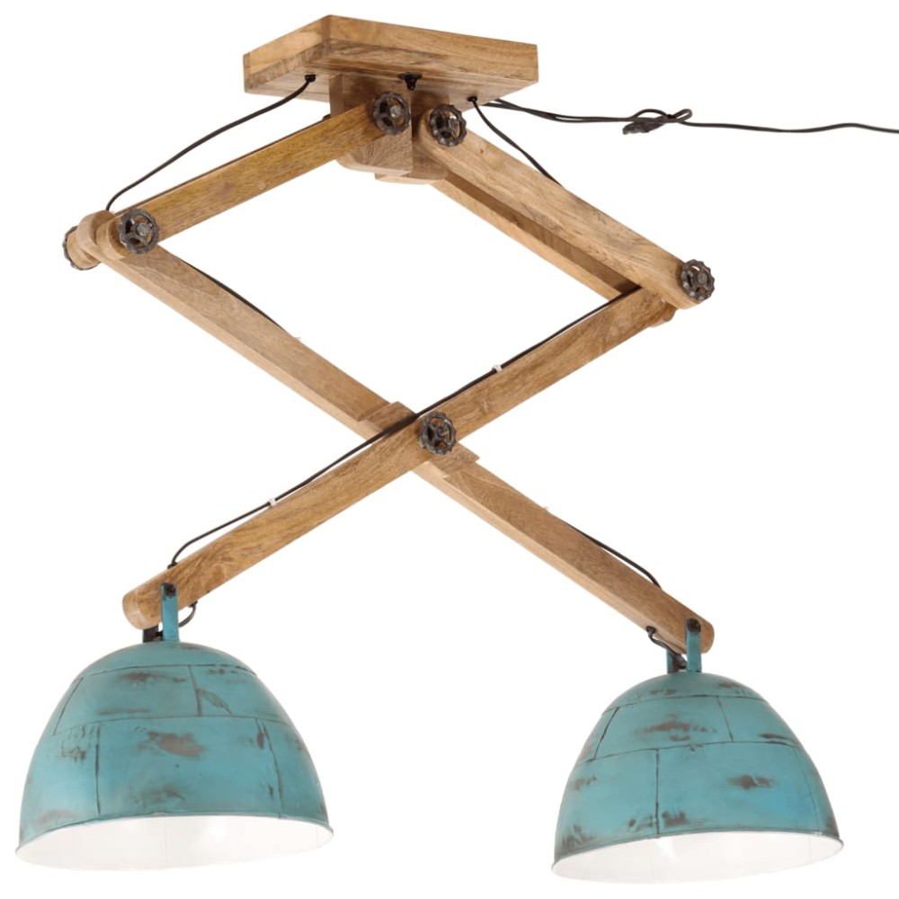 vidaXL Lampă de tavan 25 W, albastru uzat, 29x18x85 cm, E27