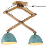 vidaXL Lampă de tavan 25 W, albastru uzat, 29x18x85 cm, E27 vidaXL Lampă de tavan 25 W, albastru uzat, 29x18x85 cm, E27