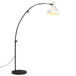 vidaXL Lampă de podea 25 W, alb, 150 cm, E27 vidaXL Lampă de podea 25 W, alb, 150 cm, E27