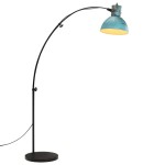 vidaXL Lampă de podea, 25 W, albastru uzat, 150 cm, E27 vidaXL Lampă de podea, 25 W, albastru uzat, 150 cm, E27