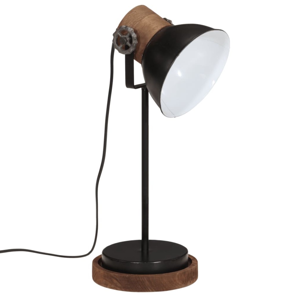 vidaXL Lampă de birou 25 W, negru, 17x17x50 cm, E27
