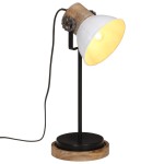 vidaXL Lampă de birou 25 W, alb, 17x17x50 cm, E27 vidaXL Lampă de birou 25 W, alb, 17x17x50 cm, E27