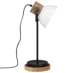 vidaXL Lampă de birou 25 W, alb, 17x17x50 cm, E27 vidaXL Lampă de birou 25 W, alb, 17x17x50 cm, E27