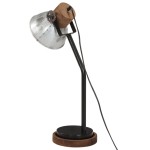 vidaXL Lampă de birou 25 W, argintiu vintage, 18x18x60 cm, E27 vidaXL Lampă de birou 25 W, argintiu vintage, 18x18x60 cm, E27