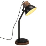 vidaXL Lampă de birou 25 W, negru, 18x18x60 cm, E27 vidaXL Lampă de birou 25 W, negru, 18x18x60 cm, E27