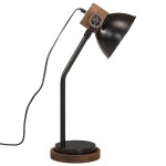 vidaXL Lampă de birou 25 W, negru, 18x18x60 cm, E27 vidaXL Lampă de birou 25 W, negru, 18x18x60 cm, E27