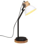 vidaXL Lampă de birou 25 W, alb, 18x18x60 cm, E27 vidaXL Lampă de birou 25 W, alb, 18x18x60 cm, E27