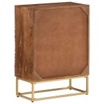vidaXL Dulap cu sertare 55x30x76 cm, lemn masiv de mango și fier