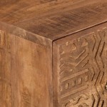 vidaXL Dulap cu sertare 55x30x76 cm, lemn masiv de mango și fier