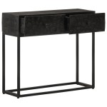 vidaXL Masă consolă, 90x30x76 cm, lemn masiv de mango și fier vidaXL Masă consolă, 90x30x76 cm, lemn masiv de mango și fier