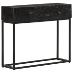 vidaXL Masă consolă, 90x30x76 cm, lemn masiv de mango și fier vidaXL Masă consolă, 90x30x76 cm, lemn masiv de mango și fier