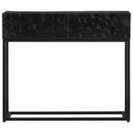 vidaXL Masă consolă, 90x30x76 cm, lemn masiv de mango și fier vidaXL Masă consolă, 90x30x76 cm, lemn masiv de mango și fier