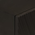 vidaXL Masă consolă, neagră 90x30x76 cm, lemn masiv de mango și fier