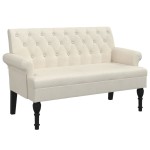 vidaXL Bancă cu spătar, 120x62x75,5 cm, in