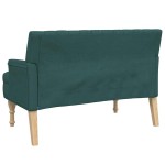 vidaXL Banchetă cu perne, verde închis, 113x64,5x75,5 cm, textil vidaXL Banchetă cu perne, verde închis, 113x64,5x75,5 cm, textil