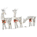 vidaXL Decorațiune Crăciun familie de reni 90 LED-uri albe calde ratan vidaXL Decorațiune Crăciun familie de reni 90 LED-uri albe calde ratan