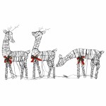 vidaXL Decorațiune Crăciun familie de reni 90 LED-uri albe calde ratan vidaXL Decorațiune Crăciun familie de reni 90 LED-uri albe calde ratan