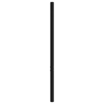 vidaXL Tăblie de pat metalică, negru, 135 cm