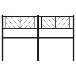 vidaXL Tăblie de pat metalică, negru, 150 cm vidaXL Tăblie de pat metalică, negru, 150 cm