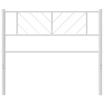 vidaXL Tăblie de pat metalică, alb, 90 cm vidaXL Tăblie de pat metalică, alb, 90 cm