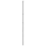 vidaXL Tăblie de pat metalică, alb, 140 cm