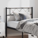 vidaXL Tăblie de pat metalică, negru, 100 cm vidaXL Tăblie de pat metalică, negru, 100 cm