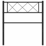vidaXL Tăblie de pat metalică, negru, 100 cm vidaXL Tăblie de pat metalică, negru, 100 cm