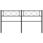 vidaXL Tăblie de pat metalică, negru, 150 cm vidaXL Tăblie de pat metalică, negru, 150 cm
