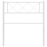 vidaXL Tăblie de pat metalică, alb, 75 cm vidaXL Tăblie de pat metalică, alb, 75 cm