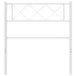 vidaXL Tăblie de pat metalică, alb, 90 cm vidaXL Tăblie de pat metalică, alb, 90 cm