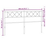 vidaXL Tăblie de pat metalică, alb, 200 cm vidaXL Tăblie de pat metalică, alb, 200 cm