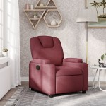 vidaXL Fotoliu rabatabil, roșu vin, material textil vidaXL Fotoliu rabatabil, roșu vin, material textil