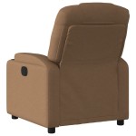 vidaXL Fotoliu rabatabil, maro, material textil