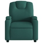 vidaXL Fotoliu rabatabil, verde închis, material textil vidaXL Fotoliu rabatabil, verde închis, material textil