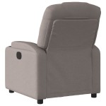 vidaXL Fotoliu rabatabil, gri taupe, material textil
