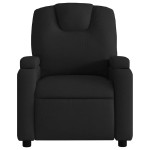 vidaXL Fotoliu de masaj rabatabil, negru, material textil vidaXL Fotoliu de masaj rabatabil, negru, material textil