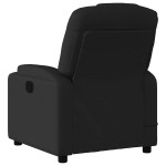 vidaXL Fotoliu de masaj rabatabil, negru, material textil vidaXL Fotoliu de masaj rabatabil, negru, material textil