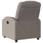 vidaXL Fotoliu de masaj rabatabil, gri taupe, material textil
