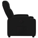 vidaXL Fotoliu rabatabil, negru, material textil vidaXL Fotoliu rabatabil, negru, material textil