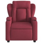 vidaXL Fotoliu rabatabil, roșu vin, material textil vidaXL Fotoliu rabatabil, roșu vin, material textil