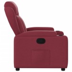 vidaXL Fotoliu rabatabil, roșu vin, material textil vidaXL Fotoliu rabatabil, roșu vin, material textil