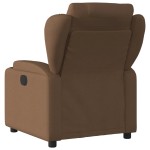 vidaXL Fotoliu rabatabil, maro, material textil