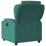 vidaXL Fotoliu rabatabil, verde închis, material textil vidaXL Fotoliu rabatabil, verde închis, material textil