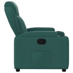 vidaXL Fotoliu rabatabil, verde închis, material textil vidaXL Fotoliu rabatabil, verde închis, material textil