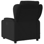 vidaXL Fotoliu de masaj rabatabil, negru, material textil vidaXL Fotoliu de masaj rabatabil, negru, material textil