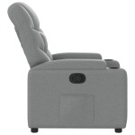 vidaXL Fotoliu rabatabil, gri deschis, material textil